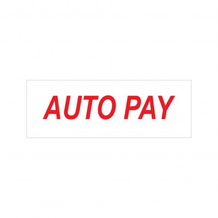 Auto Pay Stock Stamp 4911/114 38x14mm